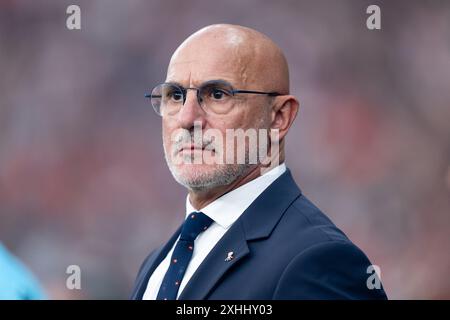 Luis de la Fuente (Spanien, Trainer), GER, Spain (ESP) vs England (ENG), Fussball Europameisterschaft, UEFA EURO 2024, Final, 14.07.2024  Foto: Eibner-Pressefoto/Michael Memmler Stock Photo