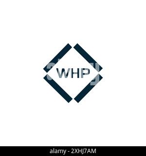 WHP logo. W H P design. White WHP letter. WHP, W H P letter logo design. W H P letter logo design in GOLD, GOLDEN LOGO, THREE, style. letter logo set Stock Vector