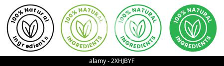 Premium ingredients icon Black line art vector in black and white outline set collection sign Stock Vector