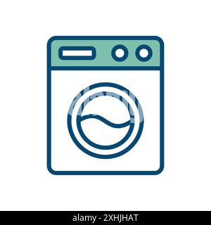 washing machine icon vector design template in white background Stock Vector