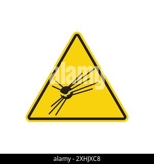 Explosive materials hazard sign Black line art vector in black and white outline set collection sign Stock Vector