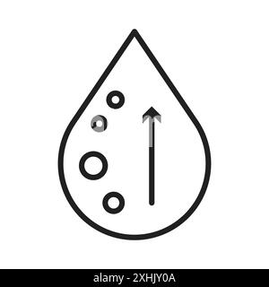 High cholesterol icon Black line art vector in black and white outline set collection sign Stock Vector