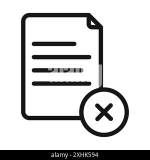 Delete Document icon vector logo set collection or bundle pack group Stock Vector