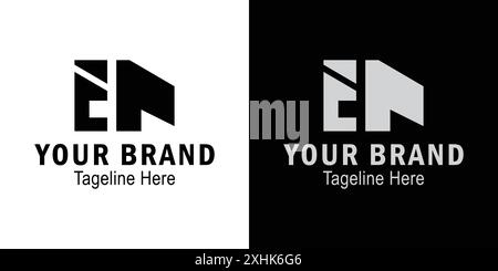 Abstract letter EA logo. initials letter logo concept. creative logo professional. simple design editable Stock Vector