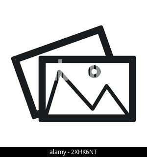 Picture icon vector logo set collection or bundle pack group Stock Vector