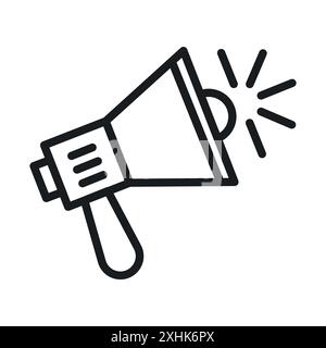 Megaphone icon vector logo set collection or bundle pack group Stock Vector