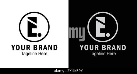 Letter E dot logo. initials letter logo concept. creative logo professional. simple design editable Stock Vector