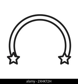 Piercing icon Black line art vector in black and white outline set collection sign Stock Vector