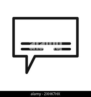 Subtitles icon Black line art vector in black and white outline set collection sign Stock Vector