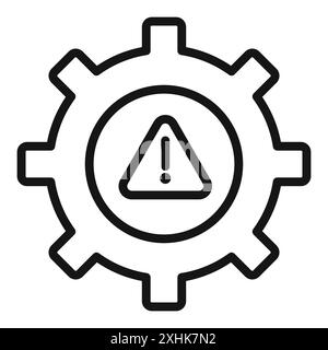 Setting Error Icon Machine Problem Symbol Mechanical Issue Warning Sign ...