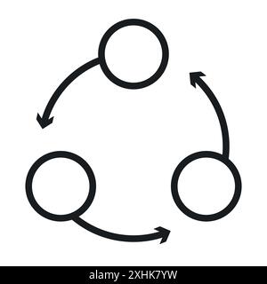 Share icon Black line art vector in black and white outline set collection sign Stock Vector