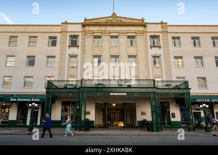 Historic Menger Hotel, San Antonio, Texas, USA Stock Photo