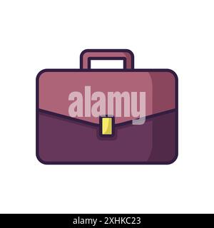 briefcase icon vector design template in white background Stock Vector
