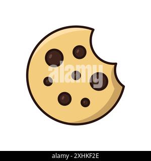 cookies icon vector design template in white background Stock Vector
