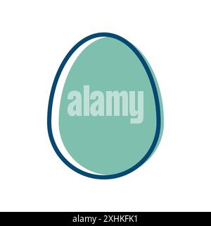 egg icon vector design template in white background Stock Vector