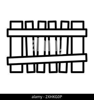 fence icon vector design template in white background Stock Vector