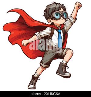 Super hero Boy Stock Vector