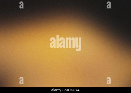 Abstract background with a grainy texture, featuring a gradient blending from black to gold Stock Photo