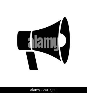 megaphone icon vector design template in white background Stock Vector