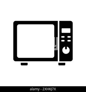 microwave icon vector design template in white background Stock Vector