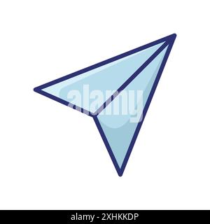 paper plane icon vector design template in white background Stock Vector