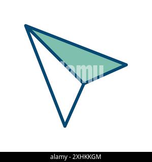 paper plane icon vector design template in white background Stock Vector