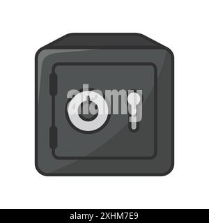 safe icon vector design template in white background Stock Vector