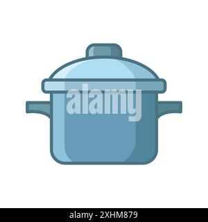 sauce pan icon vector design template in white background Stock Vector