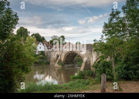 Aylesford Bridge over the river medway, kent UK Stock Photo