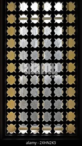 Wooden grille on the window (detail) in Petropolis, Rio de Janeiro, Brazil Stock Photo