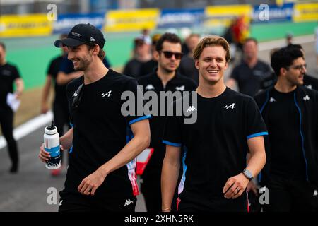 Sao Paulo, 13/07/2024, HABSBURG-LOTHRINGEN Ferdinand (aut), Alpine Endurance Team, Alpine A424, portrait SCHUMACHER Mick (ger), Alpine Endurance Team, Alpine A424, portrait during the 2024 Rolex 6 Hours of Sao Paulo, 5th round of the 2024 FIA World Endurance Championship, from July 11 to 14, 2024 on the Autódromo José Carlos Pace in Interlagos, Brazil - Photo Marius Hecker/DPPI Credit: DPPI Media/Alamy Live News Stock Photo