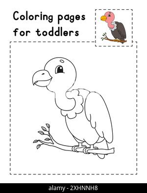 Vulture Coloring Page Isolated for Kids Stock Vector Image & Art - Alamy