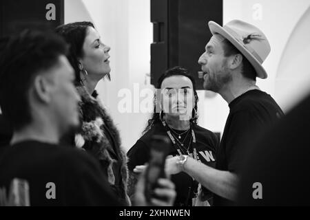 Woman at the tattoo convention in Malmö Sweden on 11 november 2023. Stock Photo