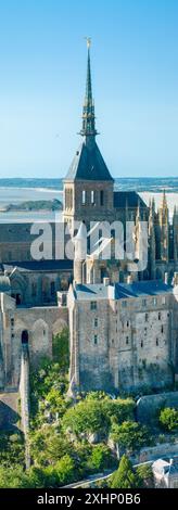 Aerial view of the Mont Saint Michel bay Stock Photo - Alamy