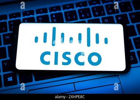 Cisco - Networking Solutions and Technology Stock Photo