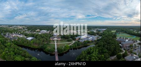 Aerial View of Sprawling University Campus with Academic Buildings and ...