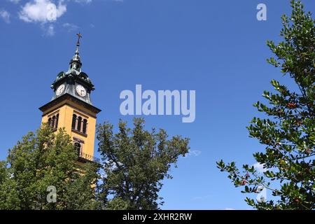 Augustusburg 08.07.2024, Augustusburg, Blick auf die Kirche St.Petri *** Augustusburg 08 07 2024, Augustusburg, View of St. Peters Church Stock Photo