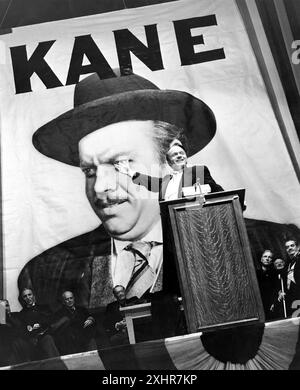 Citizen Kane.  Orson Welles in a promotional still from the 1941 film, Citizen Kane Stock Photo