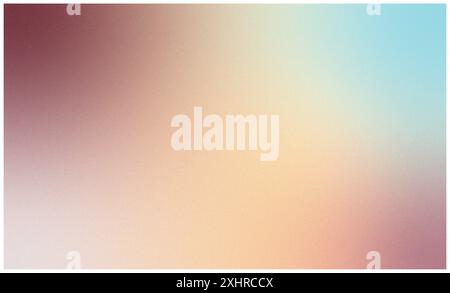 Abstract colorful gradient background with soft blur texture, noisy grainy texture and glowing retro waves vector background. Stock Vector
