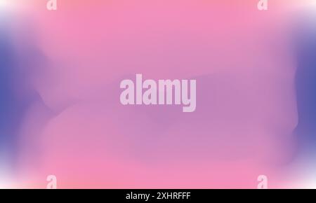 Holographic blurred, pink and purple watercolor fluid texture gradient vector abstract background. Soft coral pink purple watercolor vector. Stock Vector