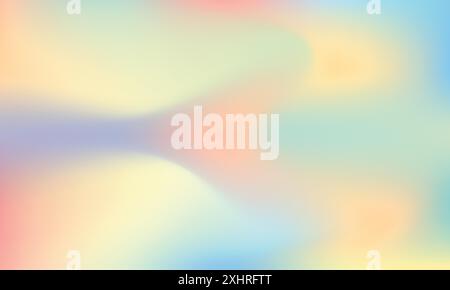 Vector multi color blurred background with gradient abstract design with soft texture, grainy texture and glowing retro waves vector background. Stock Vector