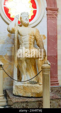 Statue of Greek God Zeus Rome Italy South East Europe Stock Photo - Alamy