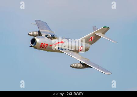 MiG-15 at CIAV Air Show 2024 in Varazdin, Croatia Stock Photo