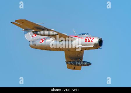 MiG-15 at CIAV Air Show 2024 in Varazdin, Croatia Stock Photo