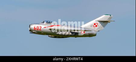 MiG-15 at CIAV Air Show 2024 in Varazdin, Croatia Stock Photo