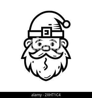 dwarf icon or modern line symbol. Vector line art and icon design with bold outline. Black and white Pixel Perfect minimalistic symbol isolated white Stock Vector