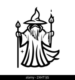 mage icon or modern line symbol. Vector line art and icon design with bold outline. Black and white Pixel Perfect minimalistic symbol isolated white b Stock Vector