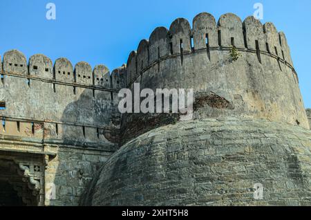 A section of the Kumbalgarh Fort in Udaipur, Rajasthan, India Stock Photo