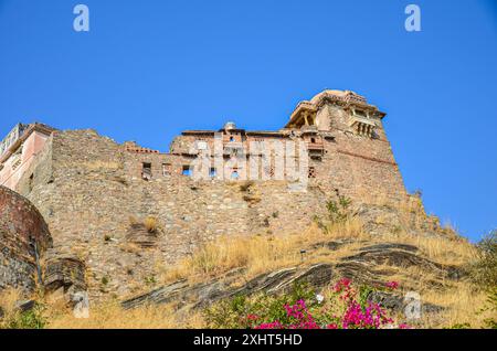 A section of the Kumbalgarh Fort in Udaipur, Rajasthan, India Stock Photo