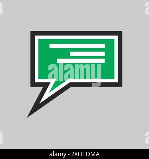 Phone call with speech bubble icon Stock Vector
